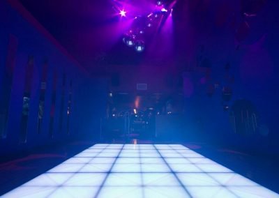 Disco bar effect lighting installation