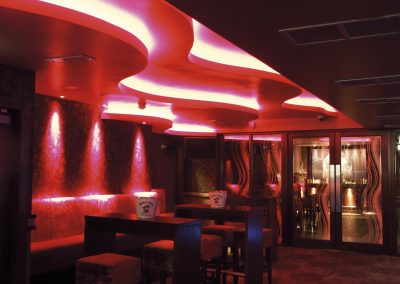 Niteclub effect lighting installation