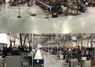 Production floor services layout