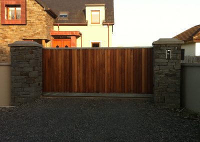 Automated sliding gate and intercom system installation