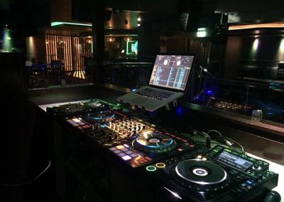 Niteclub DJ booth installation (Pioneer CDJ & DJM)