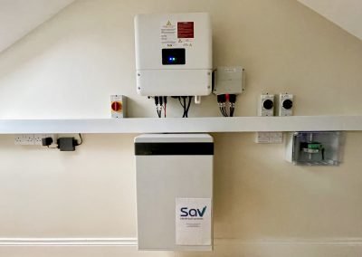 Micro-generation photovoltaic & battery system installation