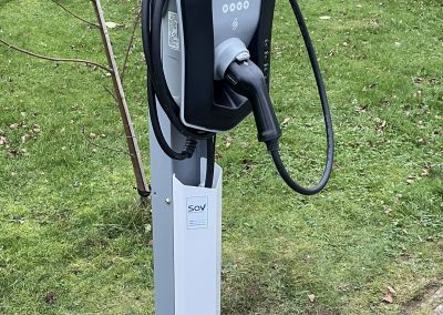 7.2kWh EV charger installation with load balancing. Provision for future integration with renewable energy sources