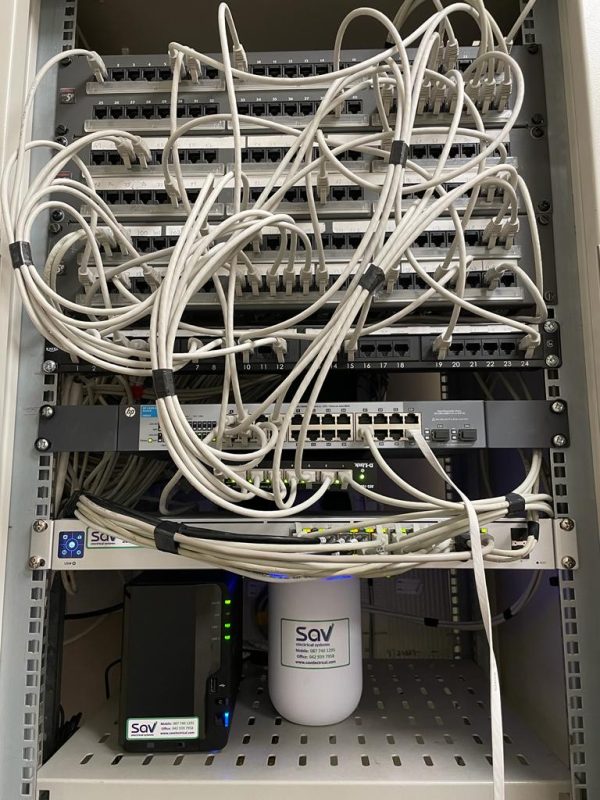 Corporate network system upgrade with failover LTE communication device