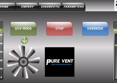 Smartvent Interface Screen