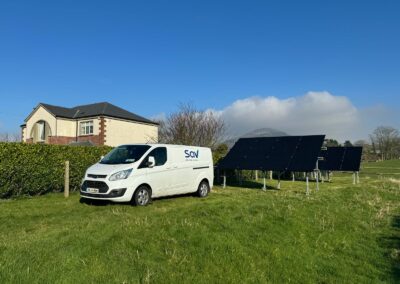 Ground mount solar photovoltaic system